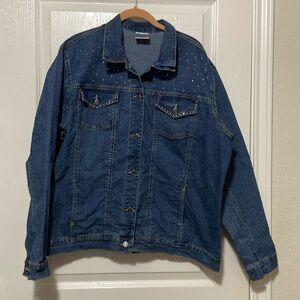 Jean Jacket with rhinestones